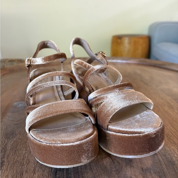 Coconuts by Matisse stargaze brown platform Sandal Heels size 9 - Picture 7 of 8